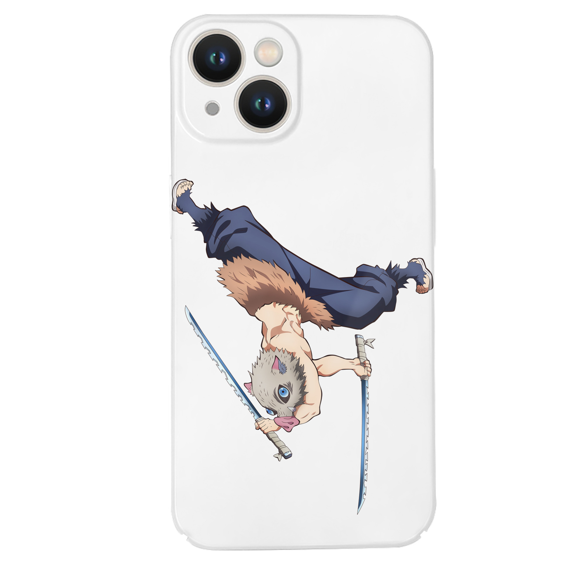 （画像用） 鬼滅の刃（きめつのやいば）嘴平 伊之助／はしびら いのすけ Hashibira Inosuke 【iPhone 14シリーズ対応】ハードケース